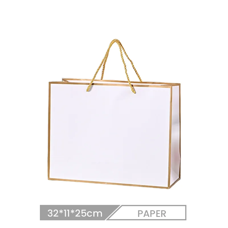40*12*30cm Custom Simple Clothing Store Packaging Paper Bag Shopping Bag